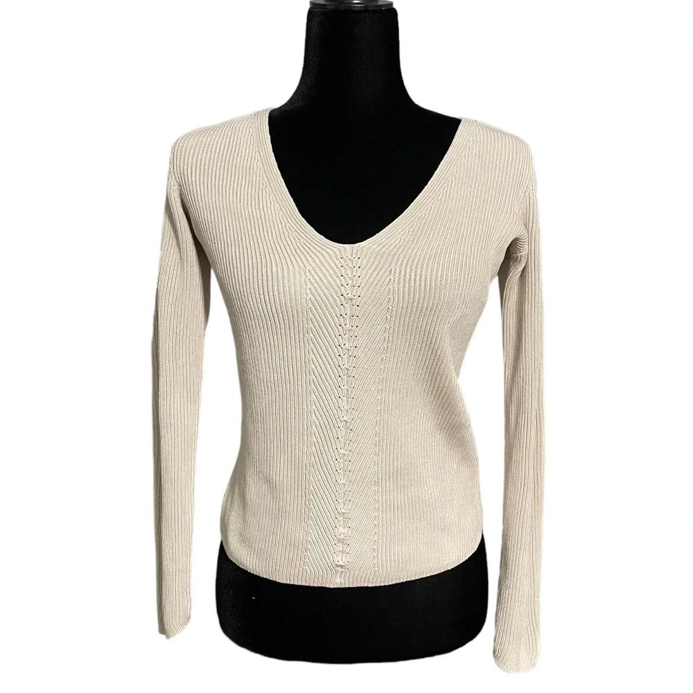 THE ROW 100% Silk SWEATER Women’s Small - Picture 1 of 11